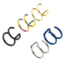 Load image into Gallery viewer, 1 Pair Fashion Women Clip-on Earrings Cartilage Ear Cuff Clip Wrap Non Pierced Colorful