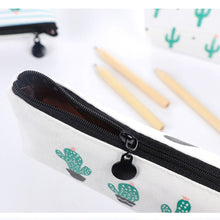 Load image into Gallery viewer, Cute Cactus Pencil Pen Case Cosmetic Makeup Bag Storage Pouch Purse for School