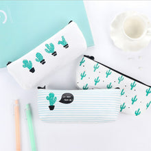 Load image into Gallery viewer, Cute Cactus Pencil Pen Case Cosmetic Makeup Bag Storage Pouch Purse for School