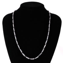 Load image into Gallery viewer, Fashion Men's 316L Stainless Steel Titanium Chain Necklace 3mm 22"