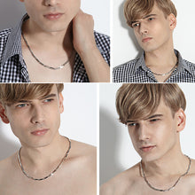 Load image into Gallery viewer, Fashion Men's 316L Stainless Steel Titanium Chain Necklace 4mm 22"