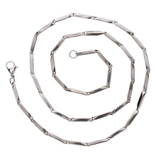 Load image into Gallery viewer, Fashion Men's 316L Stainless Steel Titanium Chain Necklace 2mm 22"