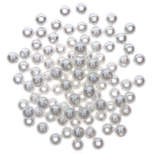 Load image into Gallery viewer, 100 Pcs 6mm DIY Acrylic Round Simulated Pearl Spacer Loose Beads for Necklace Bracelet Earrings Jewelry Making