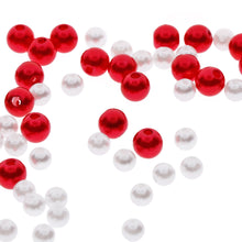 Load image into Gallery viewer, 100 Pcs 6mm DIY Acrylic Round Simulated Pearl Spacer Loose Beads for Necklace Bracelet Earrings Jewelry Making