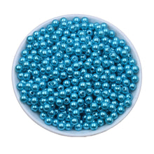 Load image into Gallery viewer, 100 Pcs 6mm DIY Acrylic Round Simulated Pearl Spacer Loose Beads for Necklace Bracelet Earrings Jewelry Making