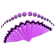 Load image into Gallery viewer, Ear Gauges Stretching Tunnels & Tapers Starter Set - 36pc Gauges Kit 14G-00G