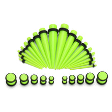 Load image into Gallery viewer, Ear Gauges Stretching Tunnels & Tapers Starter Set - 36pc Gauges Kit 14G-00G