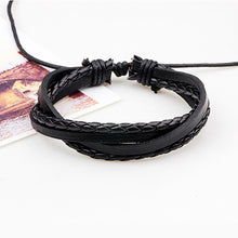 Load image into Gallery viewer, 6 Pcs/Set Men's Women's Vintage Leather Bracelets Weaved Wristband Wrap Bangle Fashion Jewelry Gift