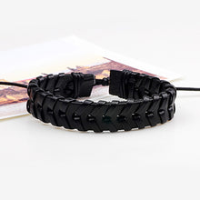 Load image into Gallery viewer, 6 Pcs/Set Men's Women's Vintage PU Leather Bracelets Weaved Wristband Wrap Bangle Fashion Jewelry Gift