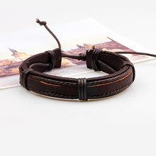 Load image into Gallery viewer, 6 Pcs/Set Men's Women's Vintage PU Leather Bracelets Weaved Wristband Wrap Bangle Fashion Jewelry Gift