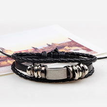 Load image into Gallery viewer, 6 Pcs/Set Men's Women's Vintage PU Leather Bracelets Weaved Wristband Wrap Bangle Fashion Jewelry Gift