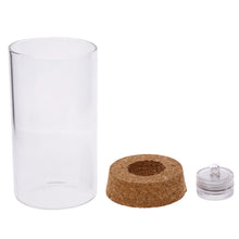Load image into Gallery viewer, 12cm Glass Bottle Jar Hydroponic Terrarium Container Light LED Cork Stopper