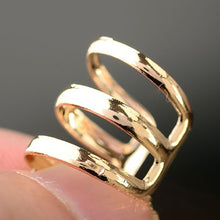 Load image into Gallery viewer, Punk Rock Ear Clip Cuff Wrap Earrings No piercing-Clip On Silver Gold Stud Earrings