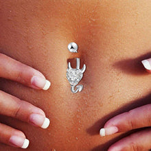 Load image into Gallery viewer, Navel Belly Rhinestone Button Bar Heart Star Zircon Crystal Devil Fashion Body Piercing Jewelry