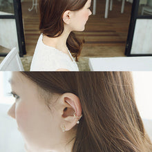 Load image into Gallery viewer, Cute Without Pierced Earrings Teardrop-Shaped Rhinestone Ear Bone Clip Earring Jewelry