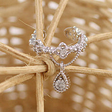 Load image into Gallery viewer, Cute Without Pierced Earrings Teardrop-Shaped Rhinestone Ear Bone Clip Earring Jewelry