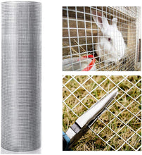 Load image into Gallery viewer, 48inx100ft 1/2 in 19 Gauge Hardware Cloth Welded Cage Wire Chicken Fence mesh Rolls Square Chicken Wire Netting Raised Garden Rabbit Fence Snake Fencing Rodent Animals