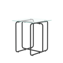 Load image into Gallery viewer, Modern Tempered Glass Coffee Table End Table Side Table for Living Room,bedroom, Transparent
