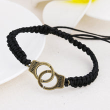 Load image into Gallery viewer, Personality Couple Handcuffs Bracelet Handmade Simple Weaving Adjustable Bracelet Fashion Valentine's Day Gift For Men Women Lovers