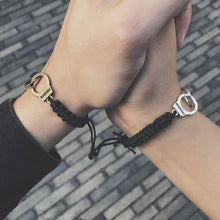 Load image into Gallery viewer, Personality Couple Handcuffs Bracelet Handmade Simple Weaving Adjustable Bracelet Fashion Valentine's Day Gift For Men Women Lovers