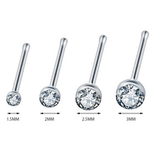 Load image into Gallery viewer, 120PCS Crystal Rhinestone Nose Ring Bone Stud Surgical Steel Body Piercing Jewelry Multi-Color