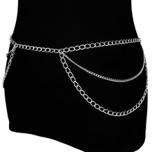 Load image into Gallery viewer, Retro Style Multi-layered Long Tassel Alloy Waist Chain Charming Silver And Gold Color Body Chain For Women Jewelry
