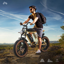 Load image into Gallery viewer, Electric Bike 20" x 4.0 Electric Bike for Adults with 750W Brushless Motor, 48V 34Ah Removable Dual Battery, Extra Long Cruising Range,7-Speed Transmission UL Certified