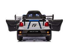 Load image into Gallery viewer, 12V4A 20W*2 one button start, forward and backward, high and low speed, music, front light, power display, two doors can open, 2.4G R/C, seat belt four wheel absorber KIDS RIDE ON CAR