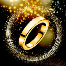 Load image into Gallery viewer, Titanium Steel 3mm Band Ring Women Men's Engagement Wedding Ring Silver/Gold/Rose Gold/Black