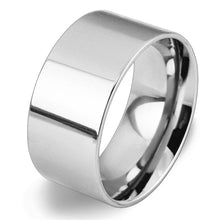 Load image into Gallery viewer, 10mm Silver/Gold/Rose Gold Band Stainless Steel Women Men's Engagement Wedding Ring
