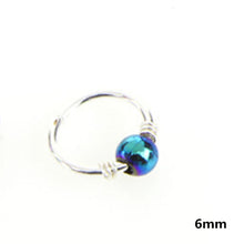 Load image into Gallery viewer, Fashion Coloured Pearl Silver Nose Ring Body Jewelry Piercing For Women