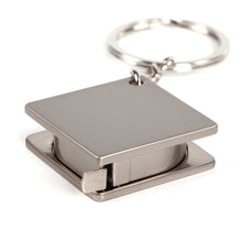 Load image into Gallery viewer, Creative Measuring Tools Key Chain Gifts Stainless Steel Retractable Ruler Portable Pull Ruler Key Ring