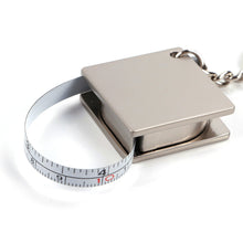 Load image into Gallery viewer, Creative Measuring Tools Key Chain Gifts Stainless Steel Retractable Ruler Portable Pull Ruler Key Ring
