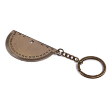 Load image into Gallery viewer, Mental Movable Vernier Caliper Ruler Model Keychain Mini Vernier Caliper Key Ring Car Turbo Key Chain Gauge Tool