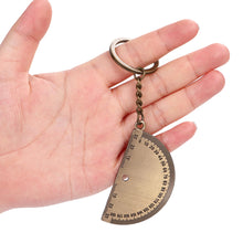 Load image into Gallery viewer, Mental Movable Vernier Caliper Ruler Model Keychain Mini Vernier Caliper Key Ring Car Turbo Key Chain Gauge Tool