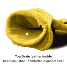 Load image into Gallery viewer, Cowhide Leather Work Safe Gloves for Garden Motorcycle Driving Welding Protection Workshops Non-slip Wear-resisting Fit Porter