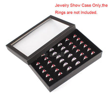Load image into Gallery viewer, Hot Woman Wholesale Lots 30pcs Rhinestone Assorted Silver Plated Ring with 36 Slots Ring Storage