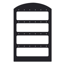 Load image into Gallery viewer, 24 Holes Jewelry Organizer Stand Black Plastic Earring Holder Pesentoir Fashion Earrings Display Rack