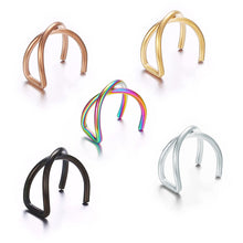 Load image into Gallery viewer, Hollow Creative Ear Nail Earring Colorful No Pierced Ear Invisible Earclips Clamp Fashion Women Jewelry