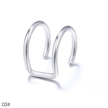 Load image into Gallery viewer, Hollow Creative Ear Nail Earring Colorful No Pierced Ear Invisible Earclips Clamp Fashion Women Jewelry