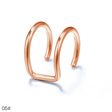Load image into Gallery viewer, Hollow Creative Ear Nail Earring Colorful No Pierced Ear Invisible Earclips Clamp Fashion Women Jewelry