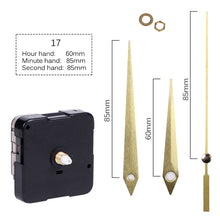 Load image into Gallery viewer, Quartz Clock Movement With Hands For Mechanism Clock Repair Replacement Shaft Length 12mm (9/20 Inch) Thread Length 5mm(1/5 Inch)