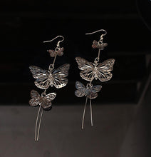 Load image into Gallery viewer, Fashion Exaggerated Elegant Long Tassel Butterfly Earrings Women Jewelry Gift