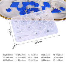 Load image into Gallery viewer, Earring Resin Molds, Stud Earring Jewelry Epoxy Resin Silicone Molds Include Droppers, Stirrers for DIY Jewelry Craft Making