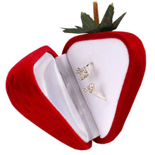 Load image into Gallery viewer, Creative Lovely Strawberry Shape Jewelry Box Velvet Earrings Necklace Bracelet Ring Box Gift Jewelry Display