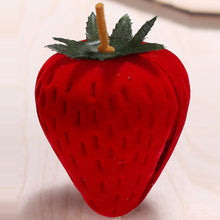 Load image into Gallery viewer, Creative Lovely Strawberry Shape Jewelry Box Velvet Earrings Necklace Bracelet Ring Box Gift Jewelry Display