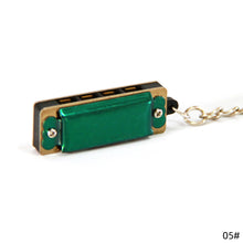 Load image into Gallery viewer, Mini Harmonica Necklace 4 Hole 8 Tone Harmonica Pendant Necklace Kids Musical Instruments Gift