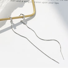 Load image into Gallery viewer, 1PC Fashion Sweet Personalized Zircon Long Ear Line Wave Lace Ear Clip Jewelry Gift for Women