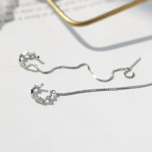 Load image into Gallery viewer, 1PC Fashion Sweet Personalized Zircon Long Ear Line Wave Lace Ear Clip Jewelry Gift for Women