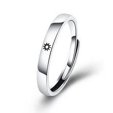 Load image into Gallery viewer, Creative Simple Moon Sun Adjustable Couple Rings Girl Boy Friend Jewelry Gift